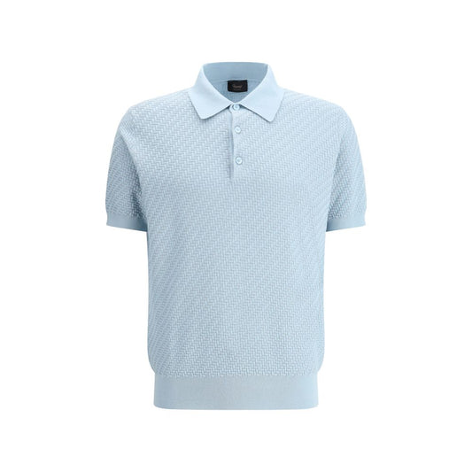 Polo Shirt with woven pattern
