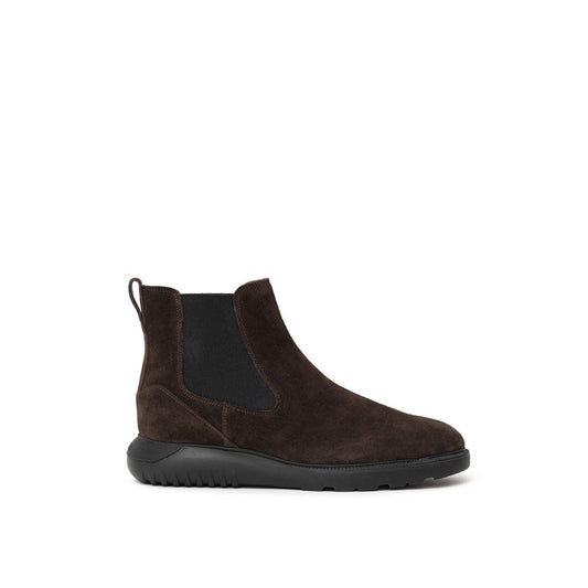 Stivale in pelle marrone