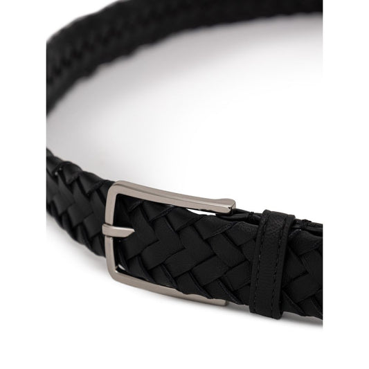 Bottega Veneta Black Leather Belt