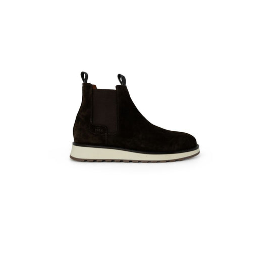Stivale in pelle scamosciata marrone