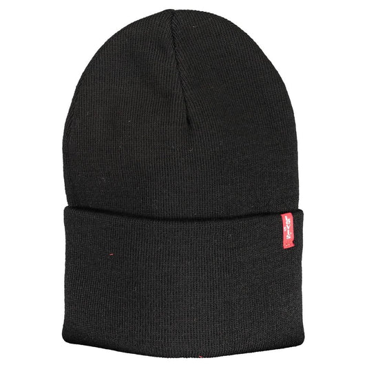 Cappellino da uomo in acrilico nero