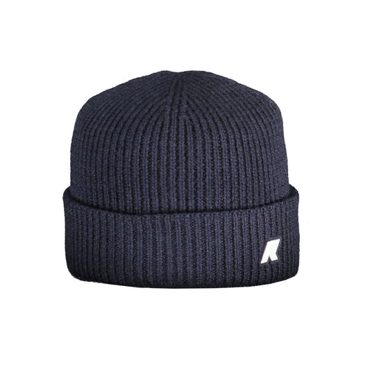 Berretto da uomo in lana blu