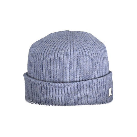 Berretto da uomo in lana azzurro chiaro