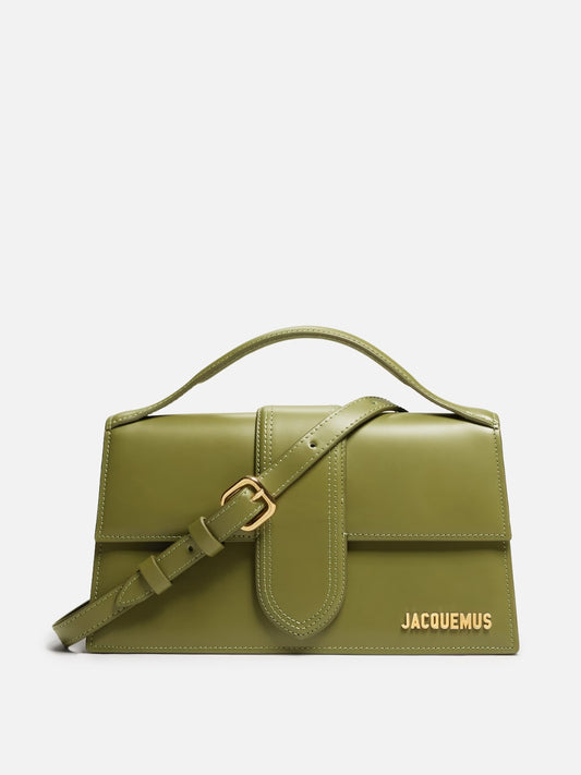 Borsa Jacquemus Le Grand Bambino color kaki