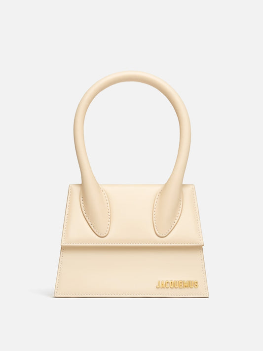 Borsa Jacquemus Le Chiquito media Moyen avorio