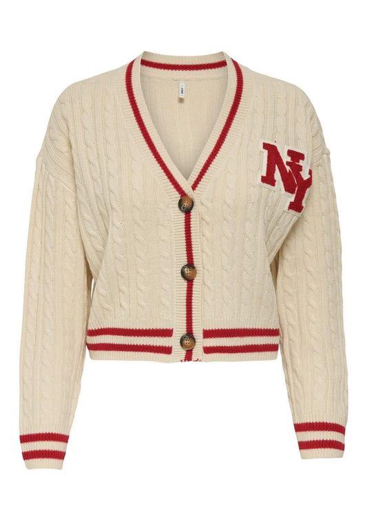 Cardigan Donna Only Thale Bianco - Santangelo