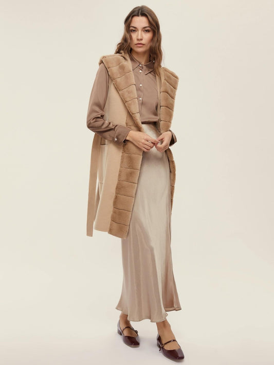 Emme Marella Camicia in raso leggero Naples Donna Tortora
