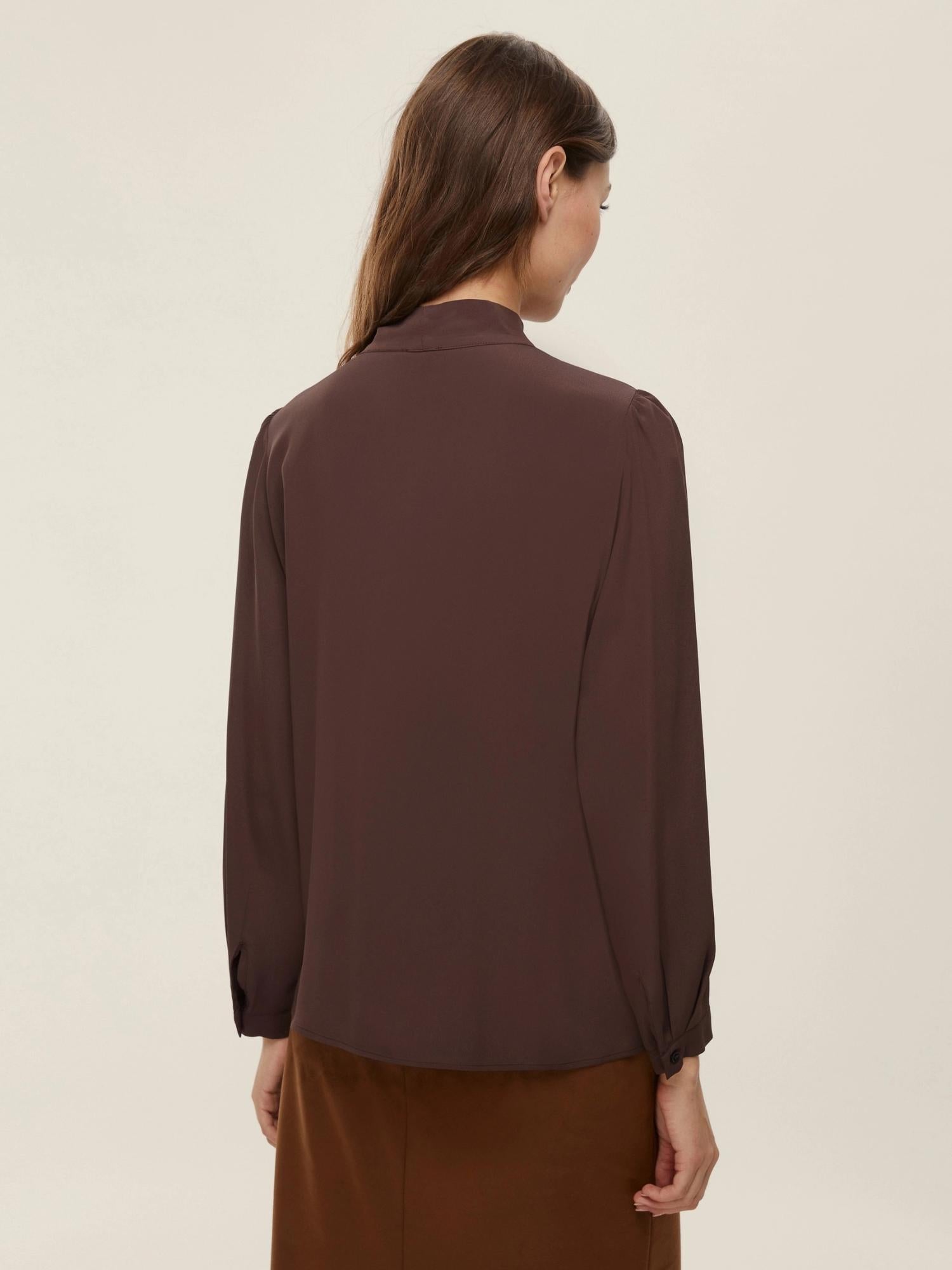 Emme Marella Camicia sfiancata in misto seta Alibi Donna Testa di moro - Santangelo