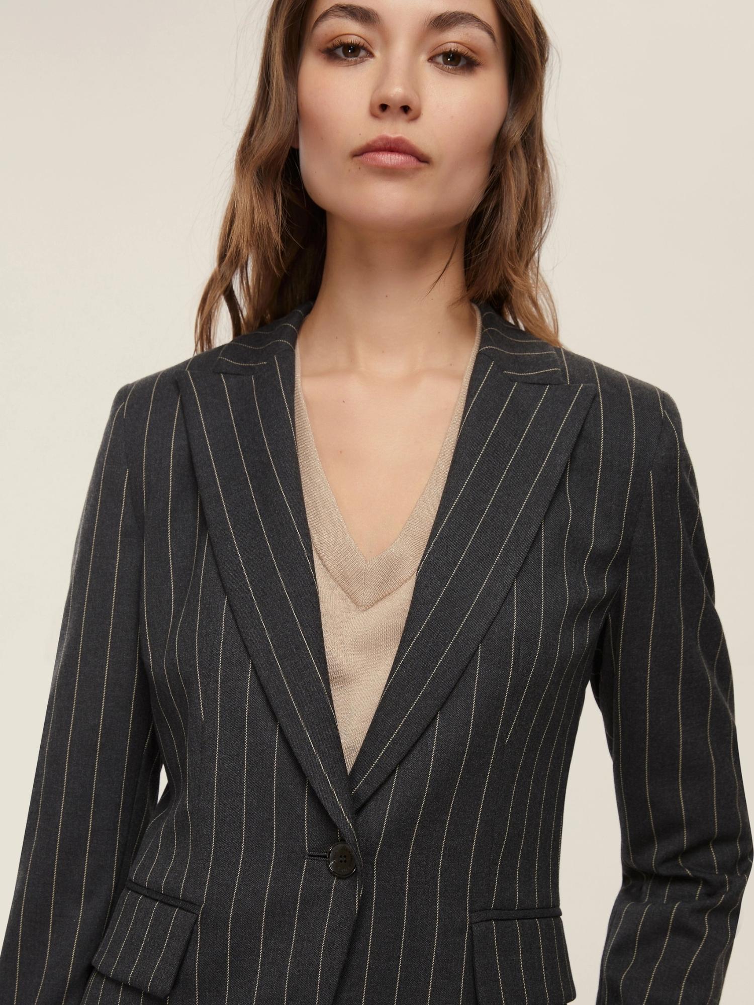 Emme Marella Giacca femminile in stuoia Dear Donna Nero bianco - Santangelo