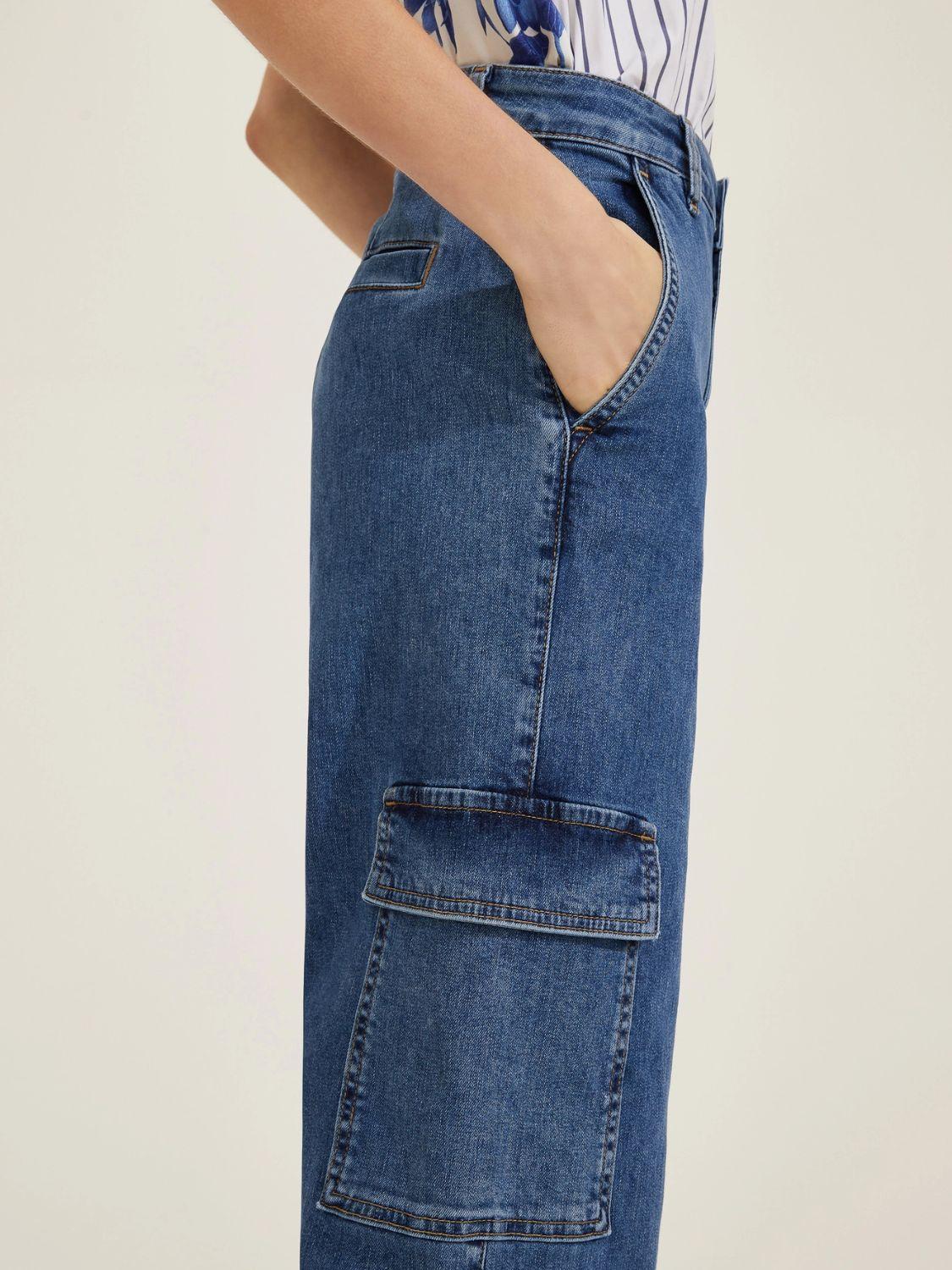 Emme Marella Pantalone cargo Donna Magnolia Bluette - Santangelo