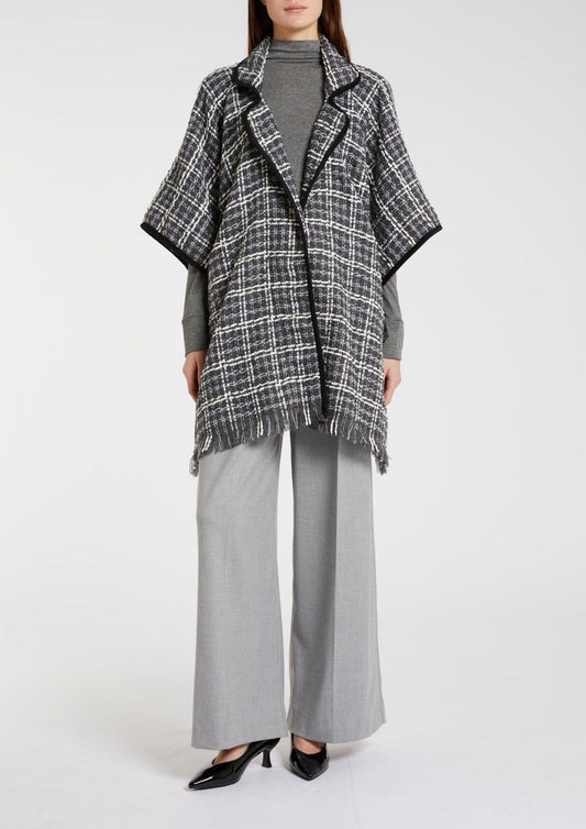 Guelfo Women's Poncho Light Grey