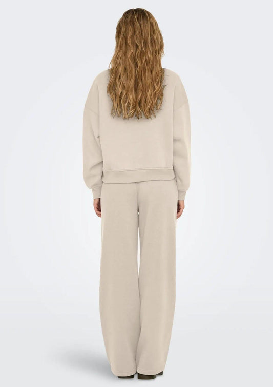 Only Onlbest Women's Sweatshirt Beige