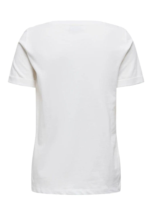 T-shirt Donna Cloud Dancer MAROON BANNER