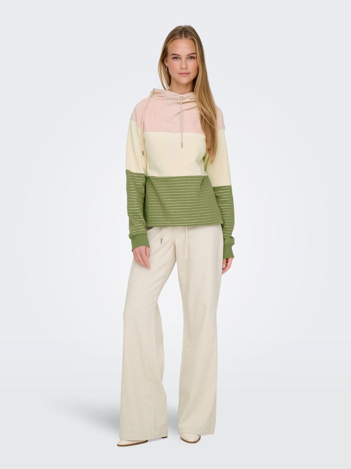 Pantaloni Wide Leg Donna Ecru 15328125 Ecru ONLY