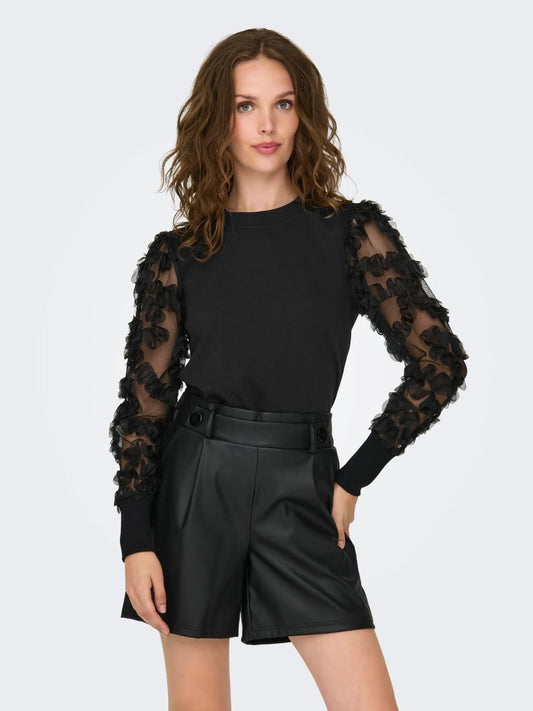 Jacqueline De Yong JDYFAIRVIEW Felpa Donna Nero 15220558 Black JACQUELINE DE YONG