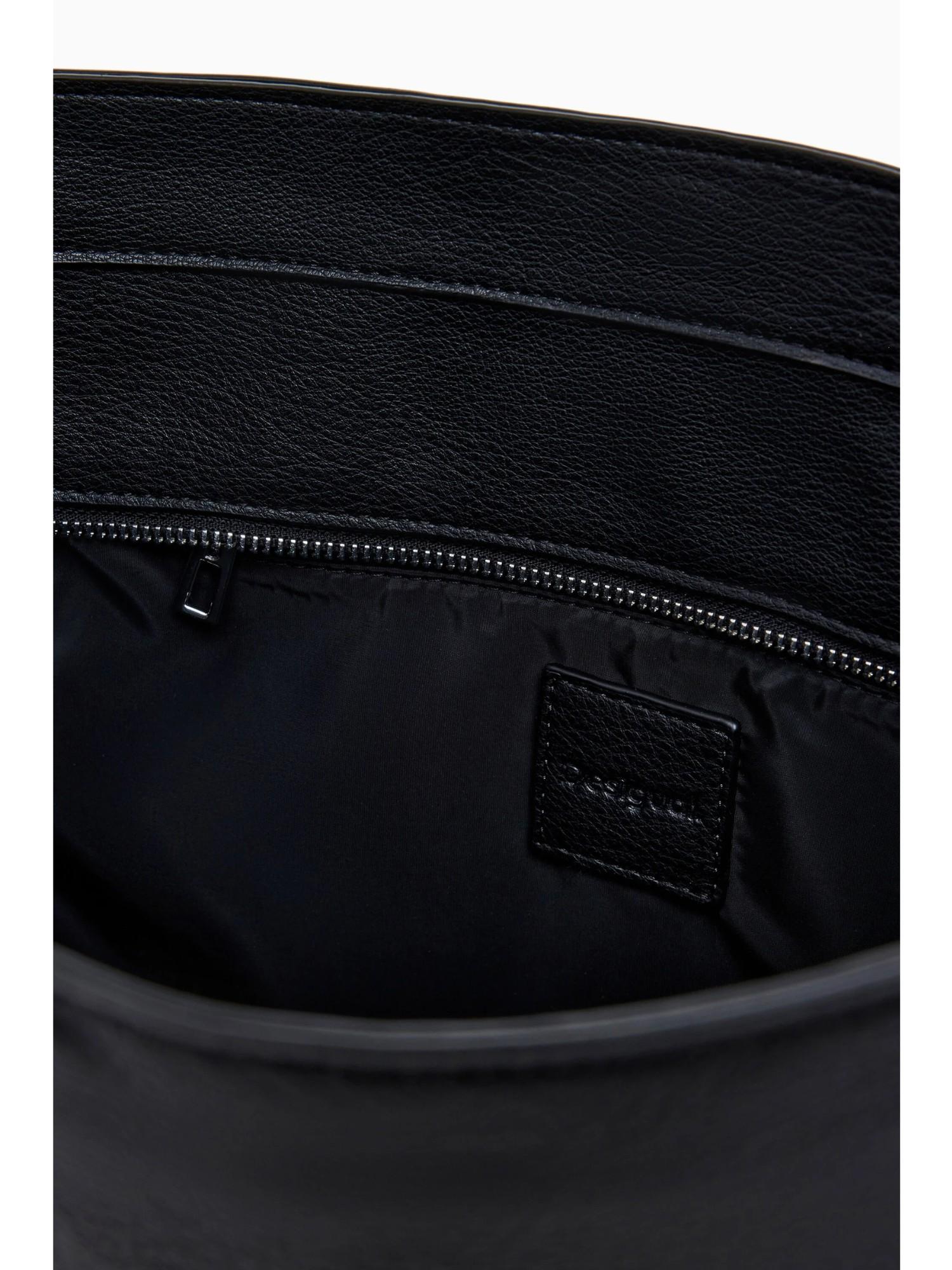 Desigual Borsa effetto pelle ricamata media Donna Nero 25WAXPA0 2000 DESIGUAL