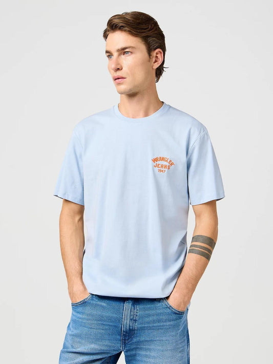 T-Shirt Piccolo Logo Uomo Niagara Mist