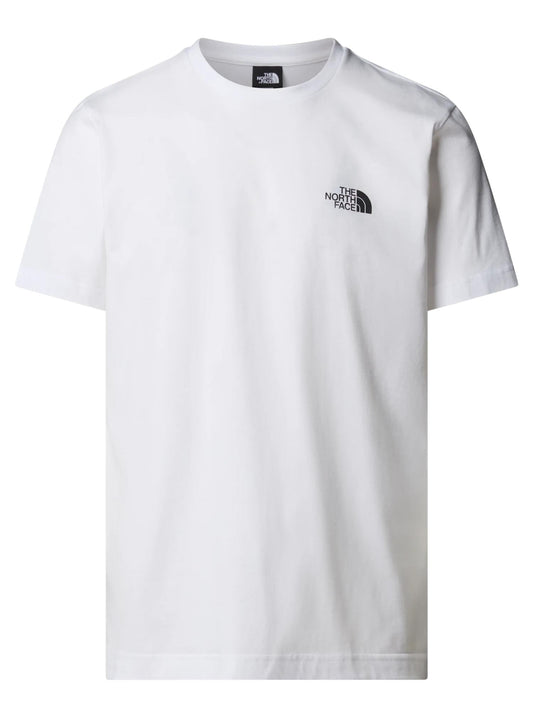 The North Face T-Shirt Mountain Sketch Uomo Bianco
