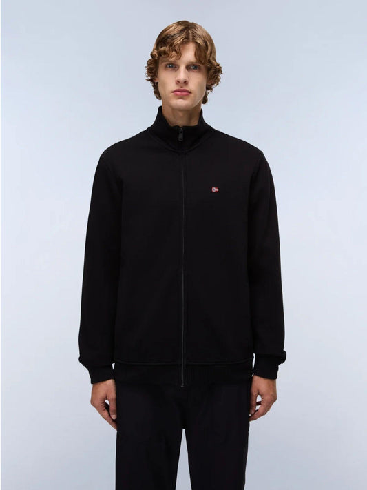 Napapijri Felpa con Zip Balis Winter Uomo Nero NP0A4GBA 041 NAPAPIJRI