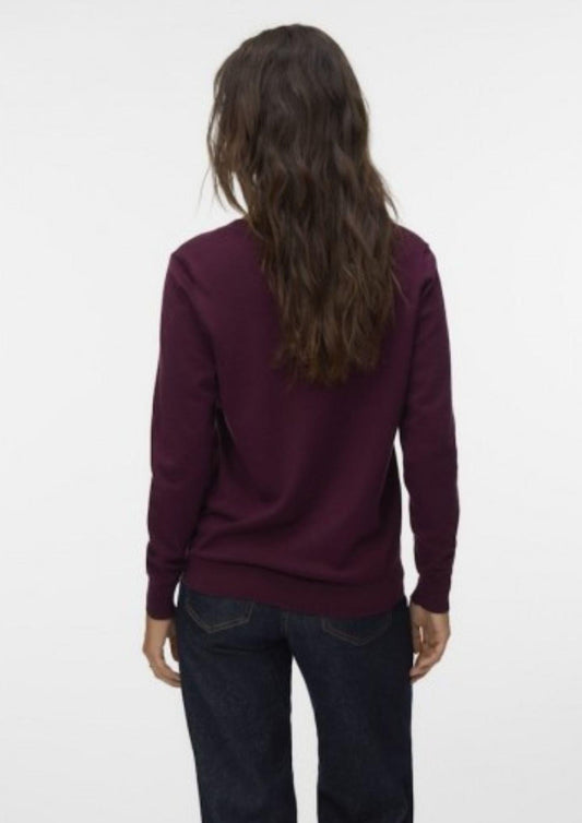 SILJE Women's Knit Cardigan in Bordeaux