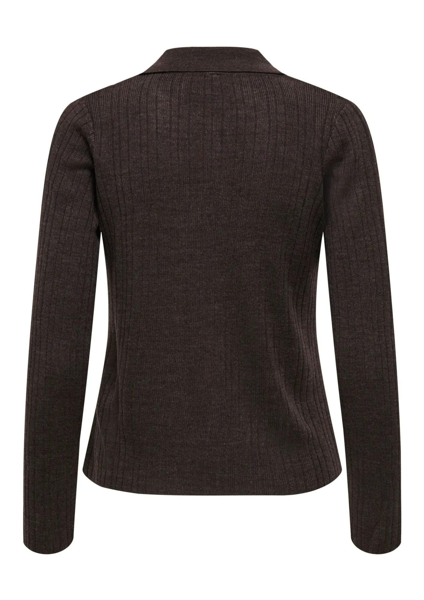 Cardigan Donna Only Thea Marrone 15353029 Chocolate Torte Melange ONLY