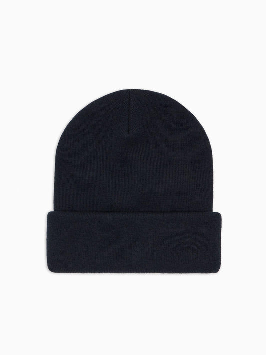 ASV NY Logo Beanie Hat Men's Navy Blue