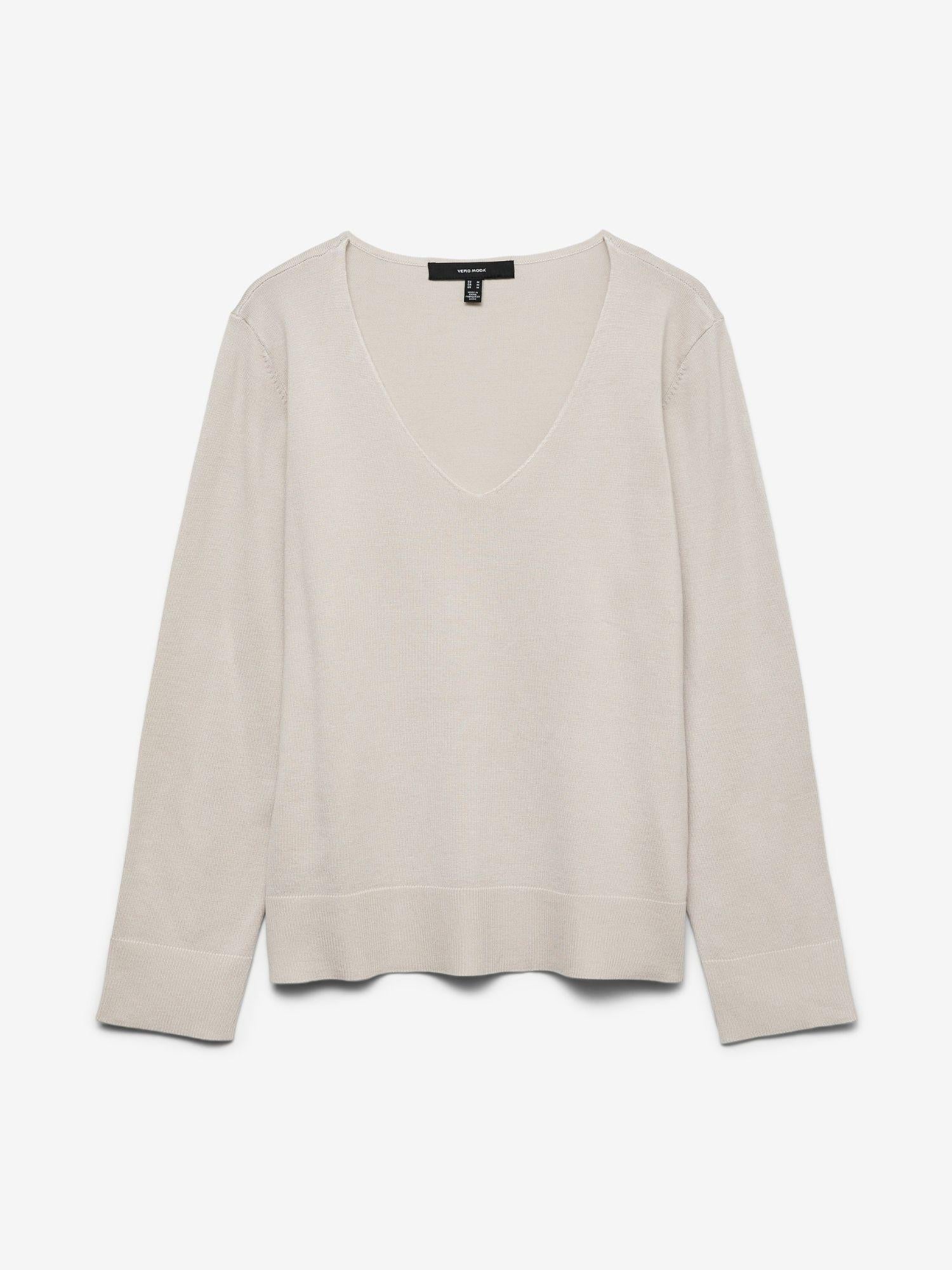 Vero Moda VMSILJE Pullover Donna Grey Moonbeam 10320451 Moonbeam VERO MODA