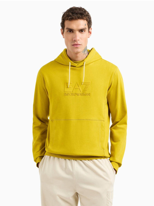 EA7 Emporio Armani Felpa con cappuccio Uomo Giallo