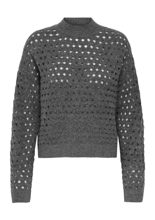 Jacqueline De Yong Pullover Donna Corinne Grigio