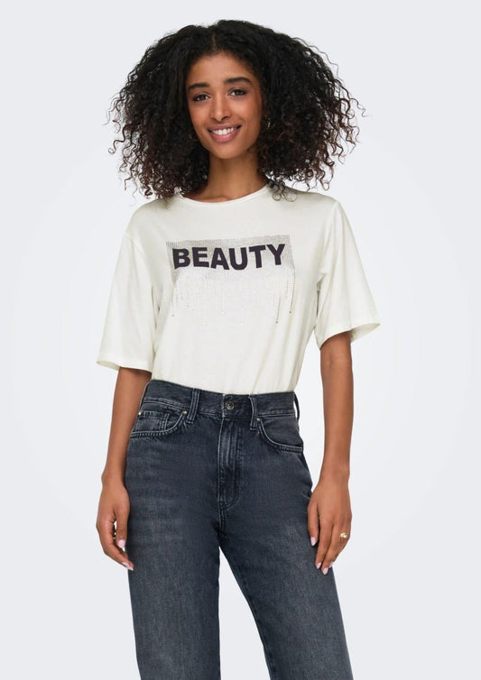 T-shirt bianca donna Beauty