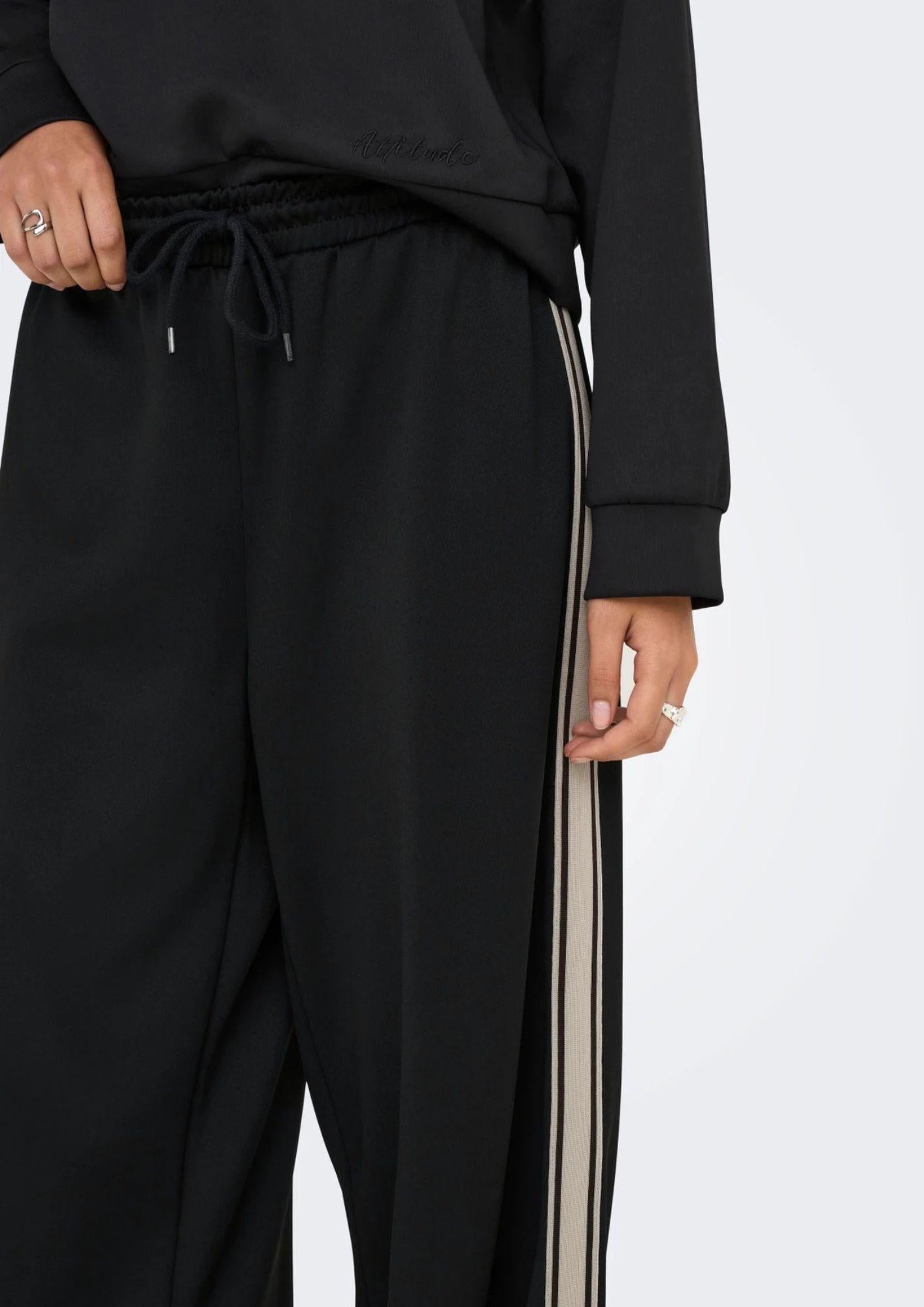 Only Pantalone Donna Asta Nero 15356171 Black Black ONLY