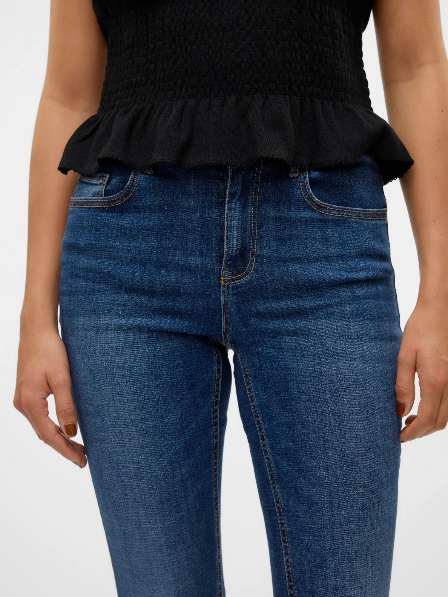 Vero Moda VMFLASH Vita media Flared Fit Jeans Donna Dark Blue Denim 10310511 Dark Blue Denim VERO MODA