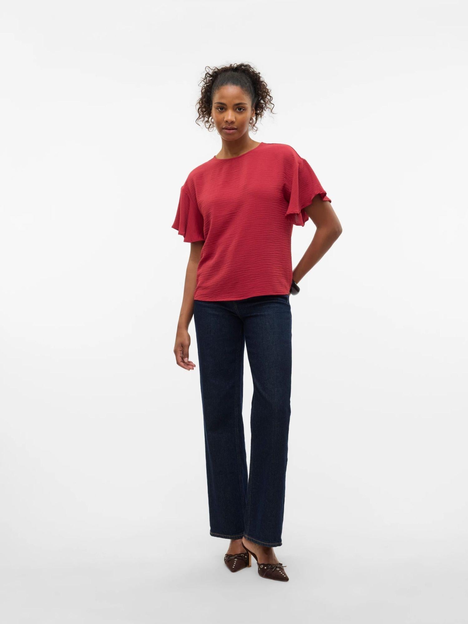 Vero Moda VMALVA Top Donna Karanda Red 10329456 Karanda Red VERO MODA