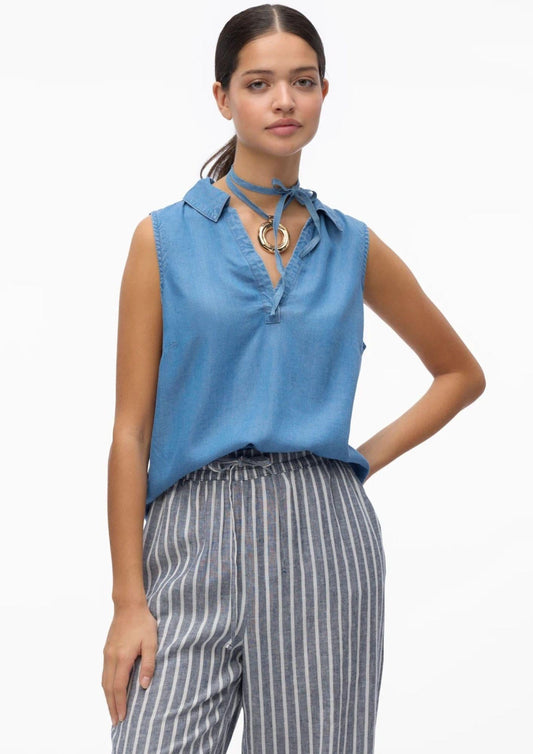 Top Donna Blue Denim