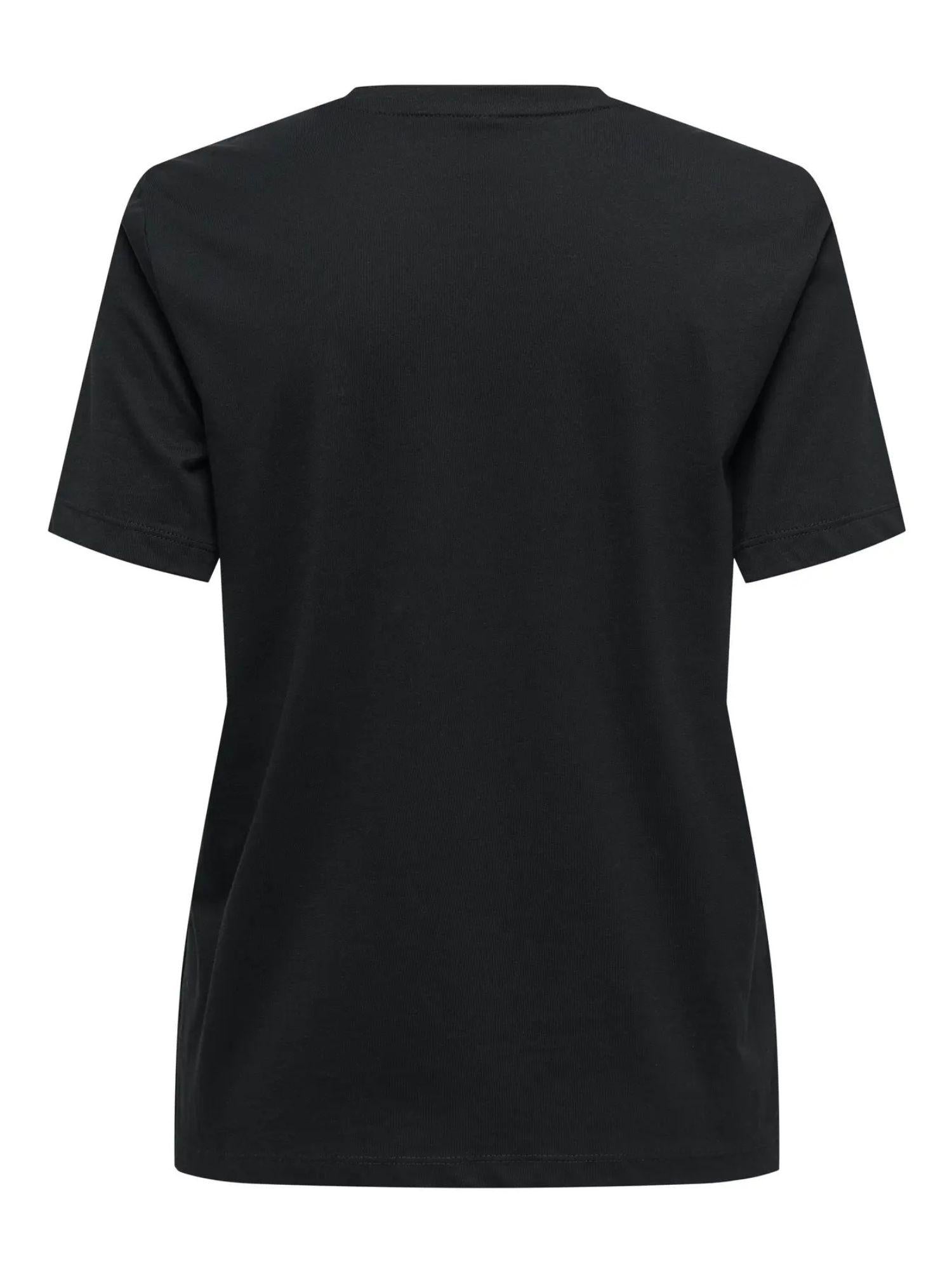 Only ONLTERESA T-Shirt Donna Nero 15316954 Black Friends ONLY