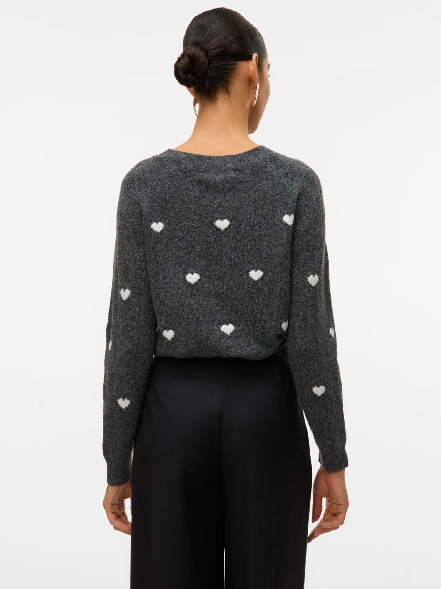 Vero Moda Pullover Donna Doffy Grigio Scuro 10330790 Dark Grey Melange VERO MODA