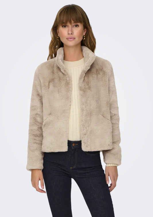 Giubbino Donna Only Onlnewvida Beige 15295423 Humus ONLY