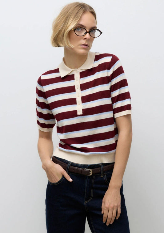 Maglia Donna Sikita Bianco betulla a righe