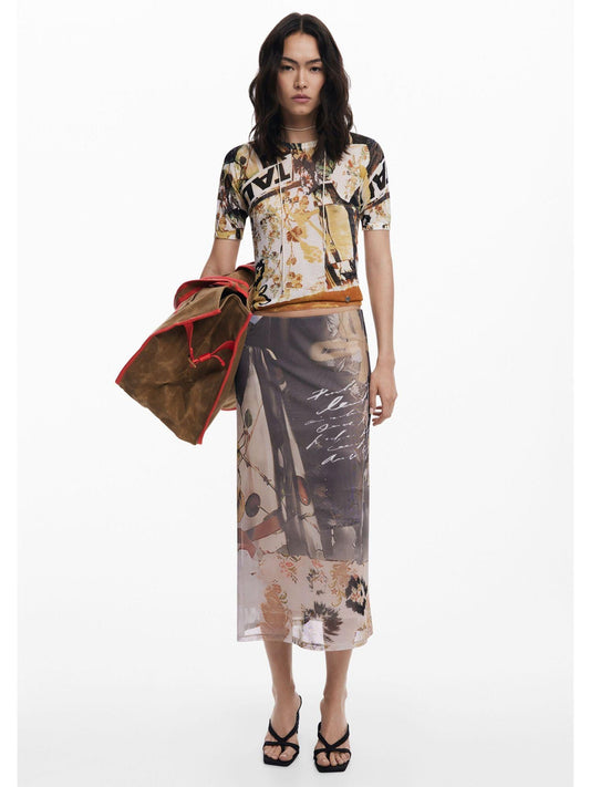 Gonna in tulle collage Donna