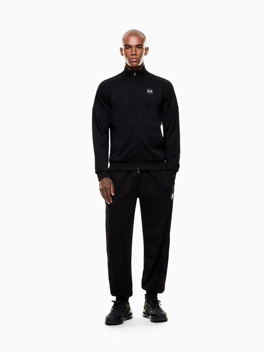 EA7 Emporio Armani Tuta Visibility in cotone Uomo Nero