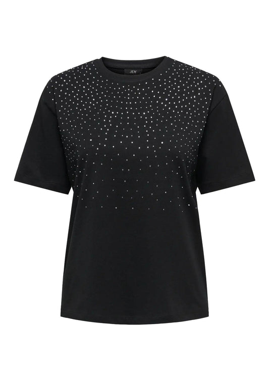 Jacqueline De Yong T-Shirt Donna Smilla Nera