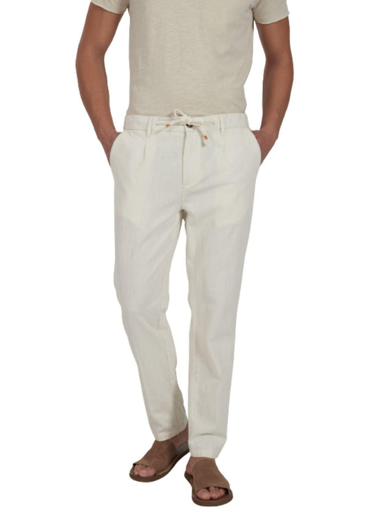 Yes Zee Pantalone Uomo Bianco