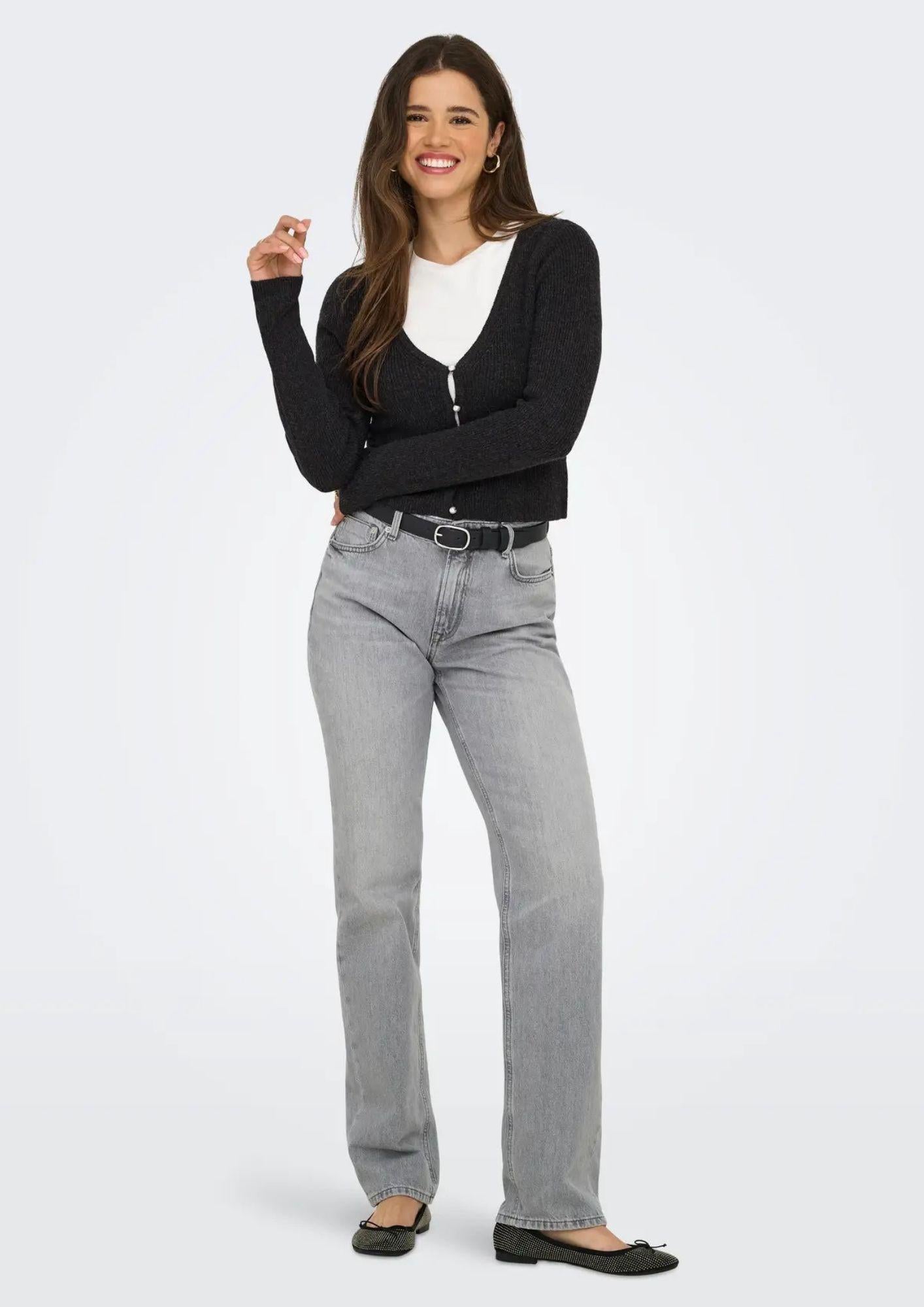 Pullover Donna Only Rica Grigio scuro 15349137 Dark Grey Melange ONLY