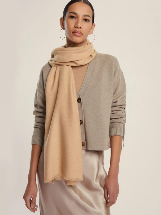 Emme Marella Stola con filo di lurex Ciurma Donna Cammello