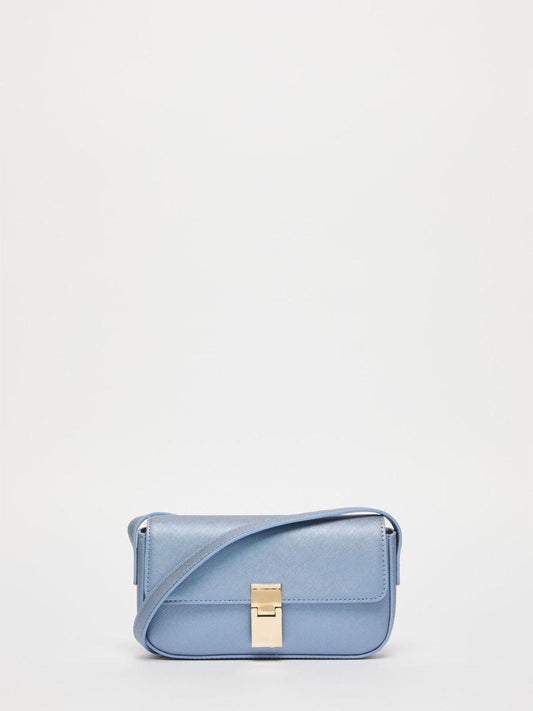 Emme Marella Borsa Baguette Donna Galazia Azzurro Metallo