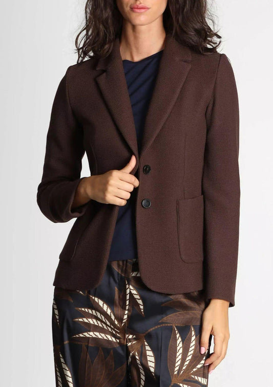 Emme Marella Giacca Donna Harley Marrone Testa Di Moro 2525046051200 002 EMME MARELLA