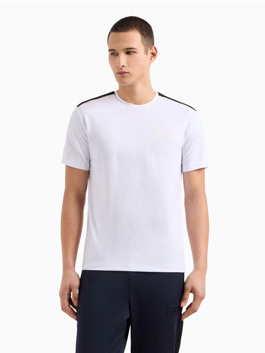 T-shirt EA7 Emporio Armani Girocollo Uomo Bianco