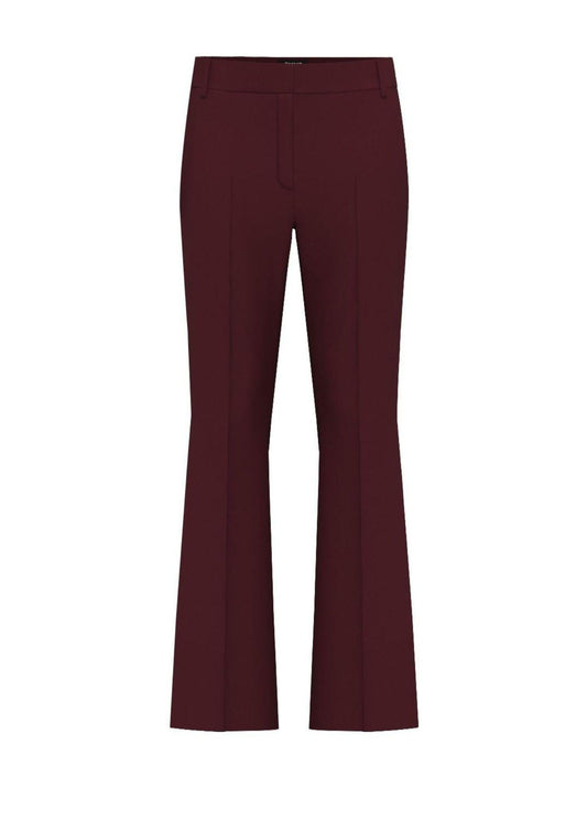 Pantalone Donna Flare Bordeaux