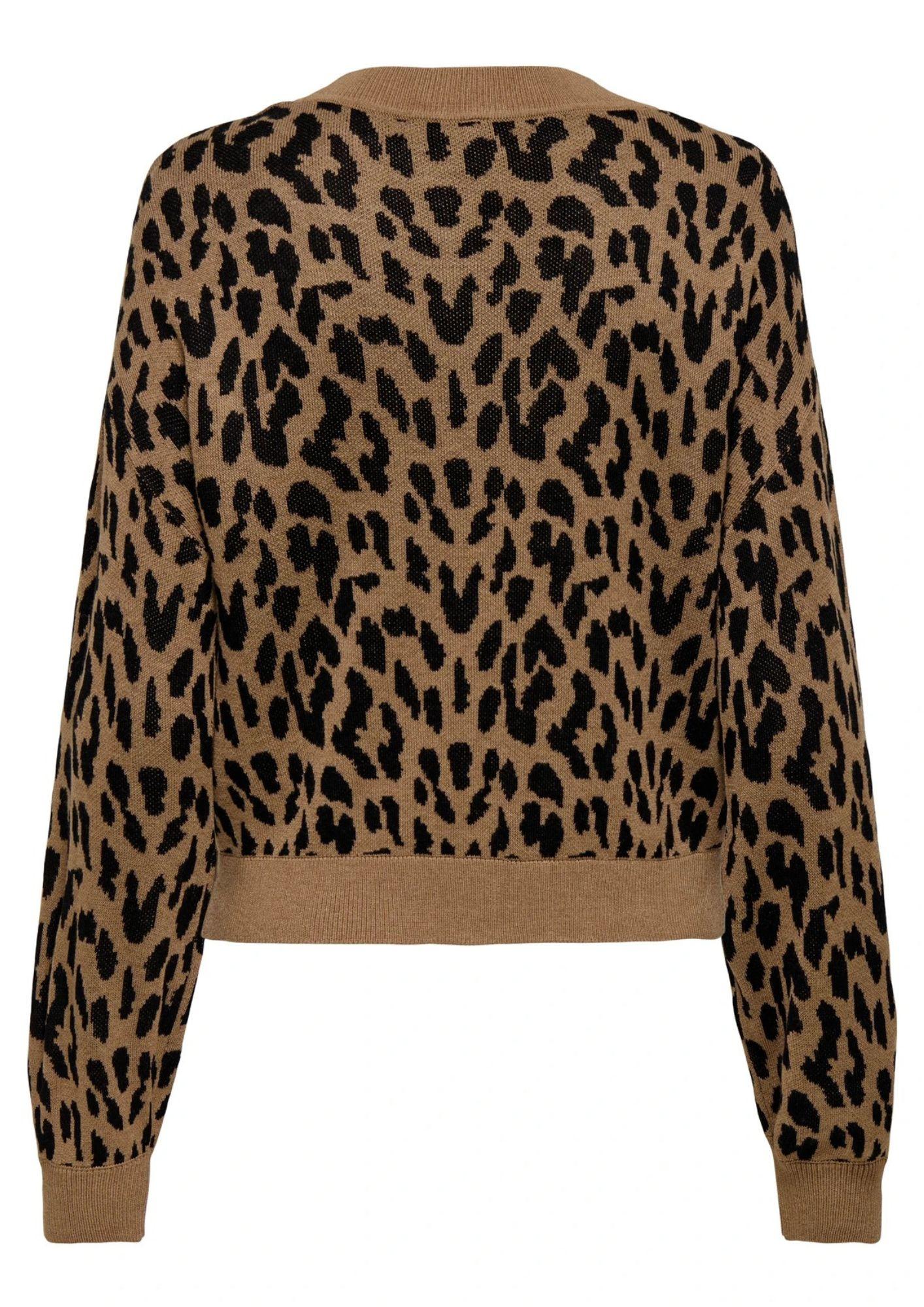 Cardigan Donna Only Vienna Marrone 15347875 Toasted Coconut ONLY