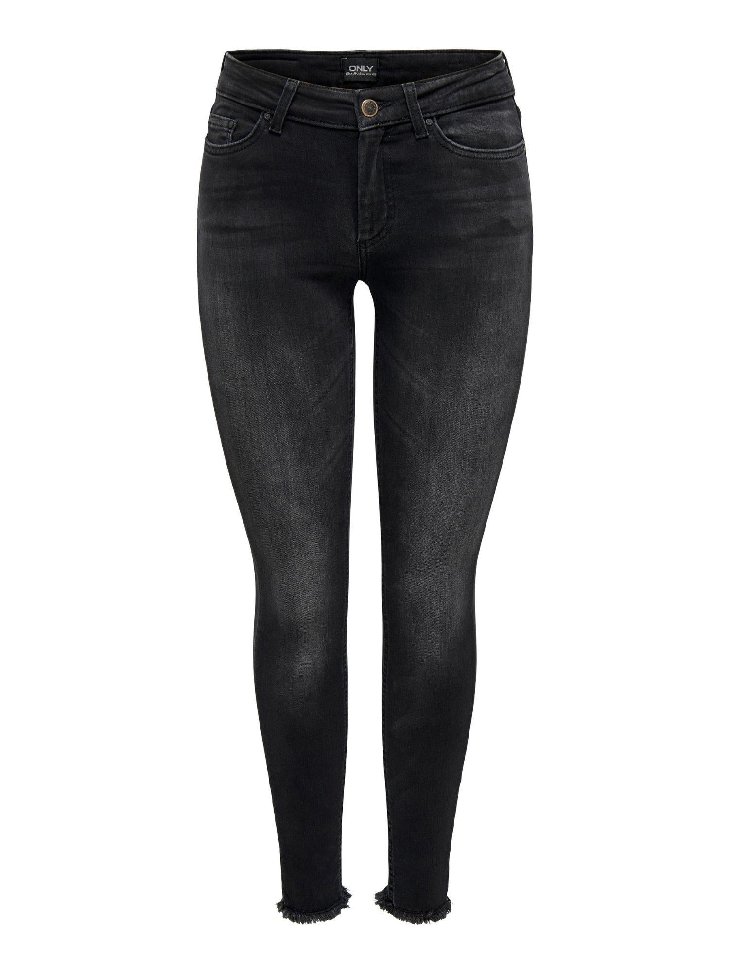 Only ONLBLUSH Vita media Skinny Fit Jeans Donna Black Denim 15157997 Black Denim ONLY